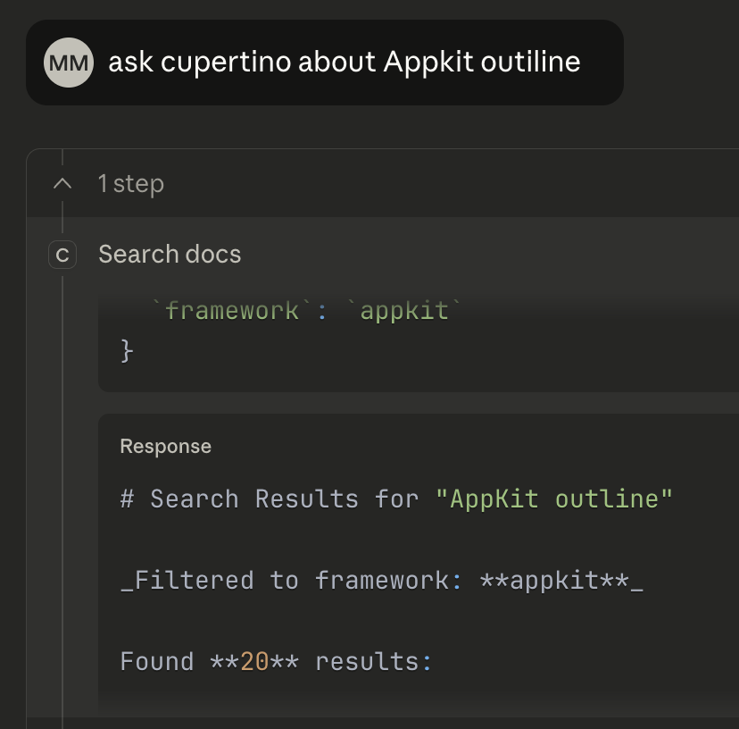 Cupertino v0.3.4: One-Line Install & 150K+ Apple Docs